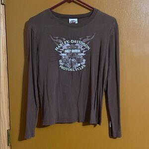 Harley-Davidson Chocolate Long Sleeve Tee